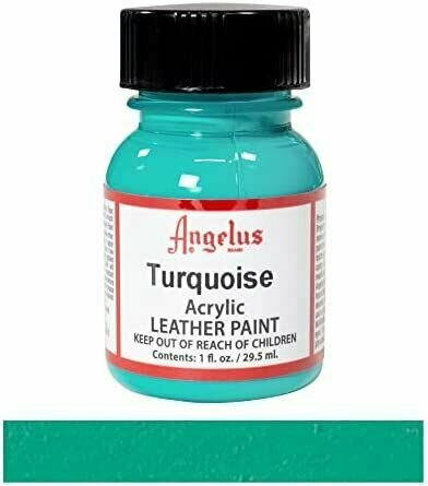 Акриловая художественная краска Angelus для ткани и кожи, Turquoise 043 (бирюзовый), 29.5 мл