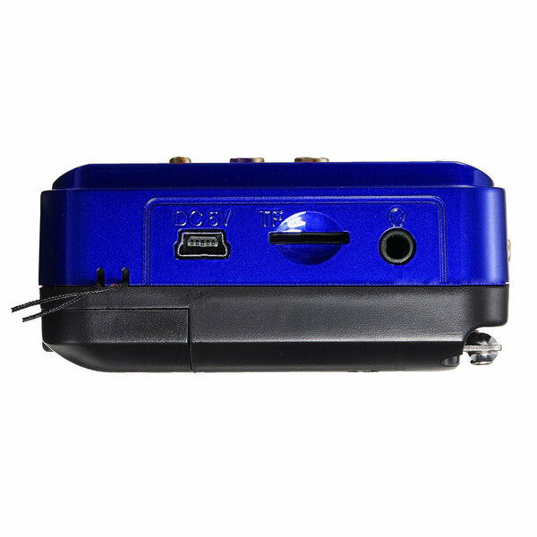 Радиоприемник сетевой JOC H0110USB, синий, Цифровой Музыкальный проигрыватель / fm-радио,
