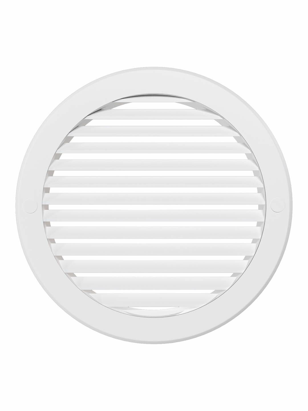 Решетка вентиляционная круглая Era 16РКН, белый ASA-пластик, D160 мм, наружная, D196 мм — фото 1
