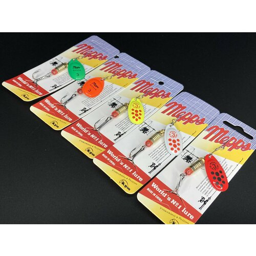 Набор блёсен Меппс №3 на щуку, окуня, судака, головля и берша