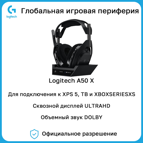 Гарнитура Logitech A50X черное 4599900₽