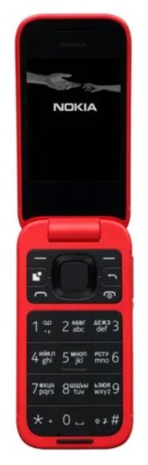 Сотовый телефон Nokia 2660 TA-1469 DS Red (4G,2*SIM,1.77"+2.8",320х240, mSD до 32Gb,0.3Мп,1450мАч)