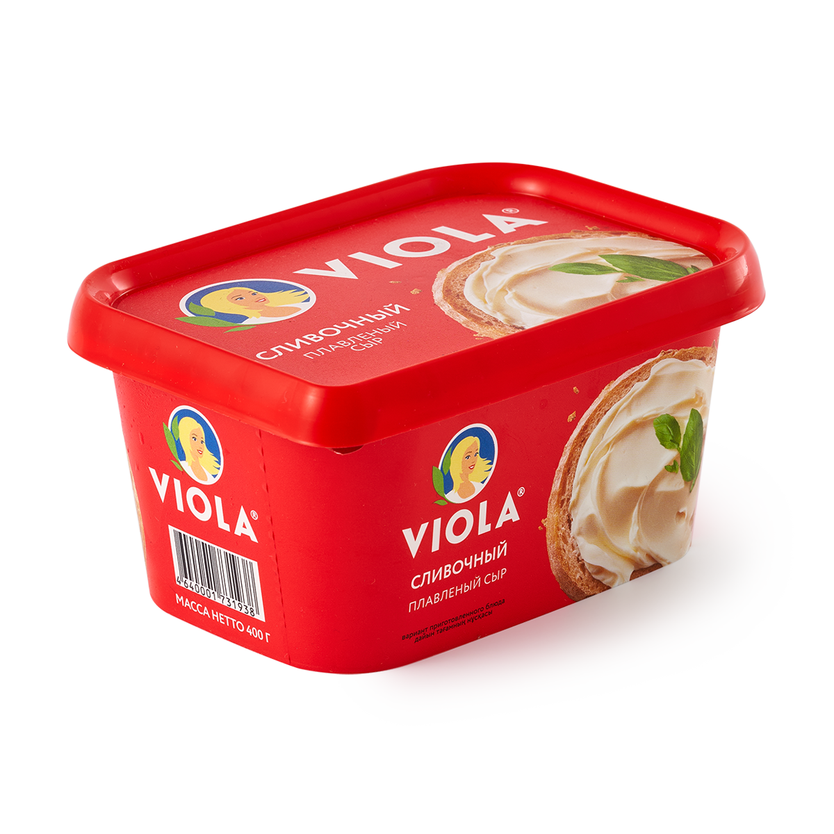 Сыр Viola, плавленый, сливочный, 50 % жирности, 400 грамм, 1 уп.