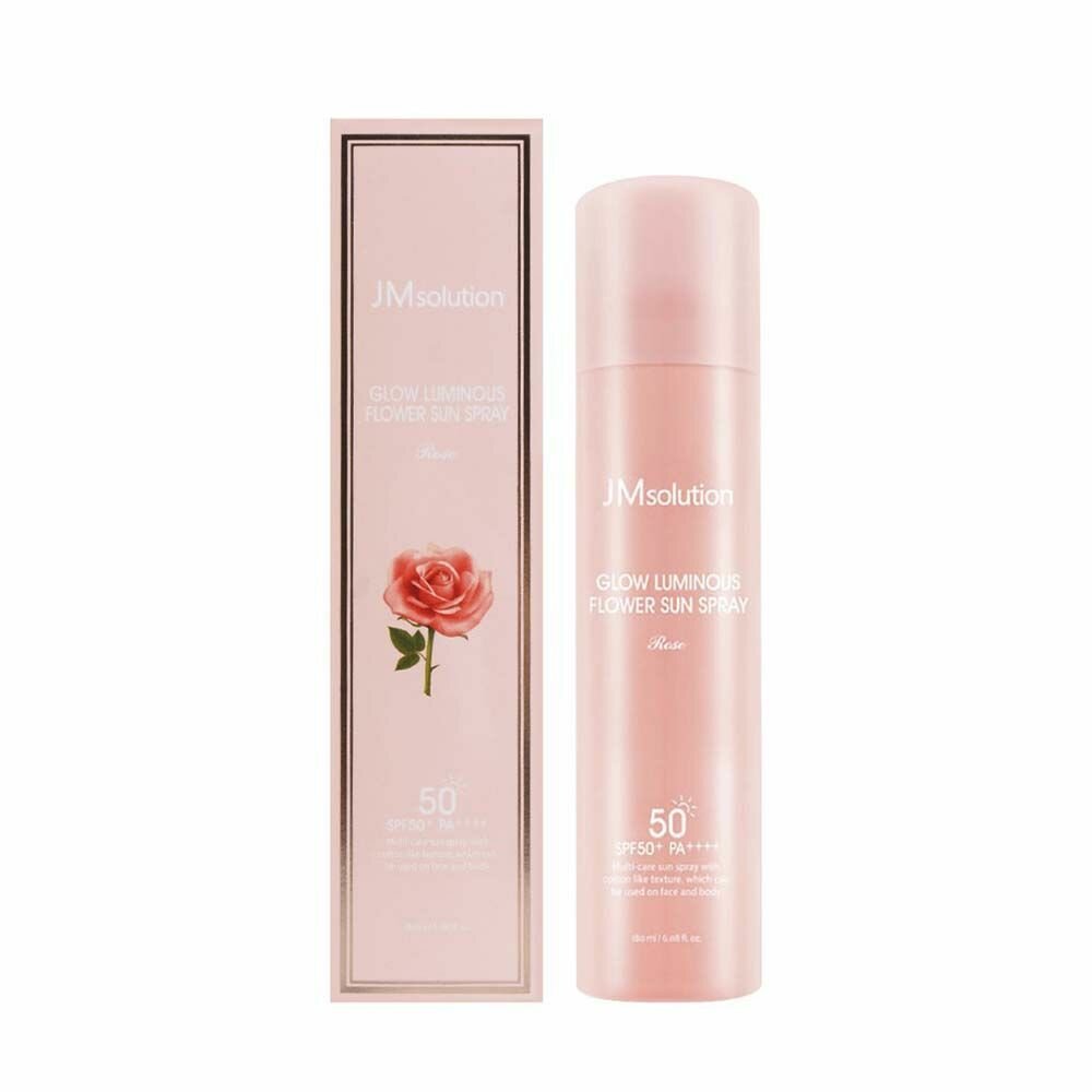 Солнцезащитный спрей JM Solution Glow Luminous Flower, SPF50+, PA++++, с пептидами, 180 мл — фото 1