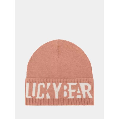 фото Шапка lucky bear для женщин, размер onesize, розовый