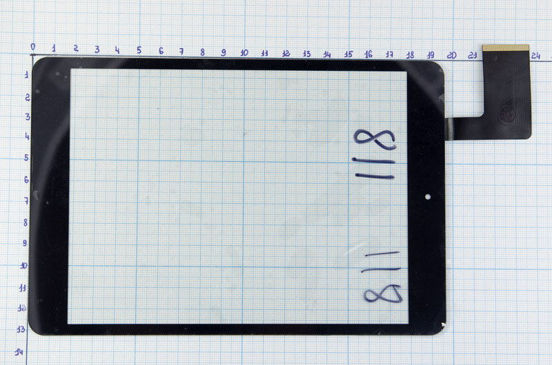Тачскрин для China Tab 118 8" Explay SM2, Explay Trend 3G, Turbopad 704, Oysters T82, BB-mobile TM859L (HS1279 V2 90) 45 pin (132x197mm)