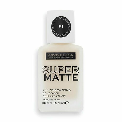 Relove by Revolution Тональная основа и консилер 2 в 1 Supermatte 2 in 1 Foundation Concealer F1 1079₽