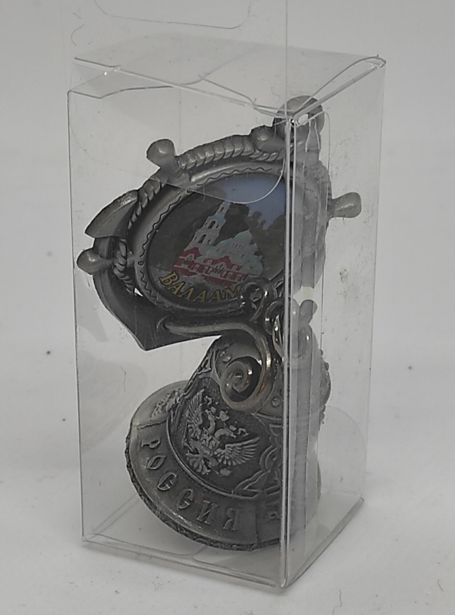 Магнит-колокольчик "валаам-якорь ", серебро — фото 1