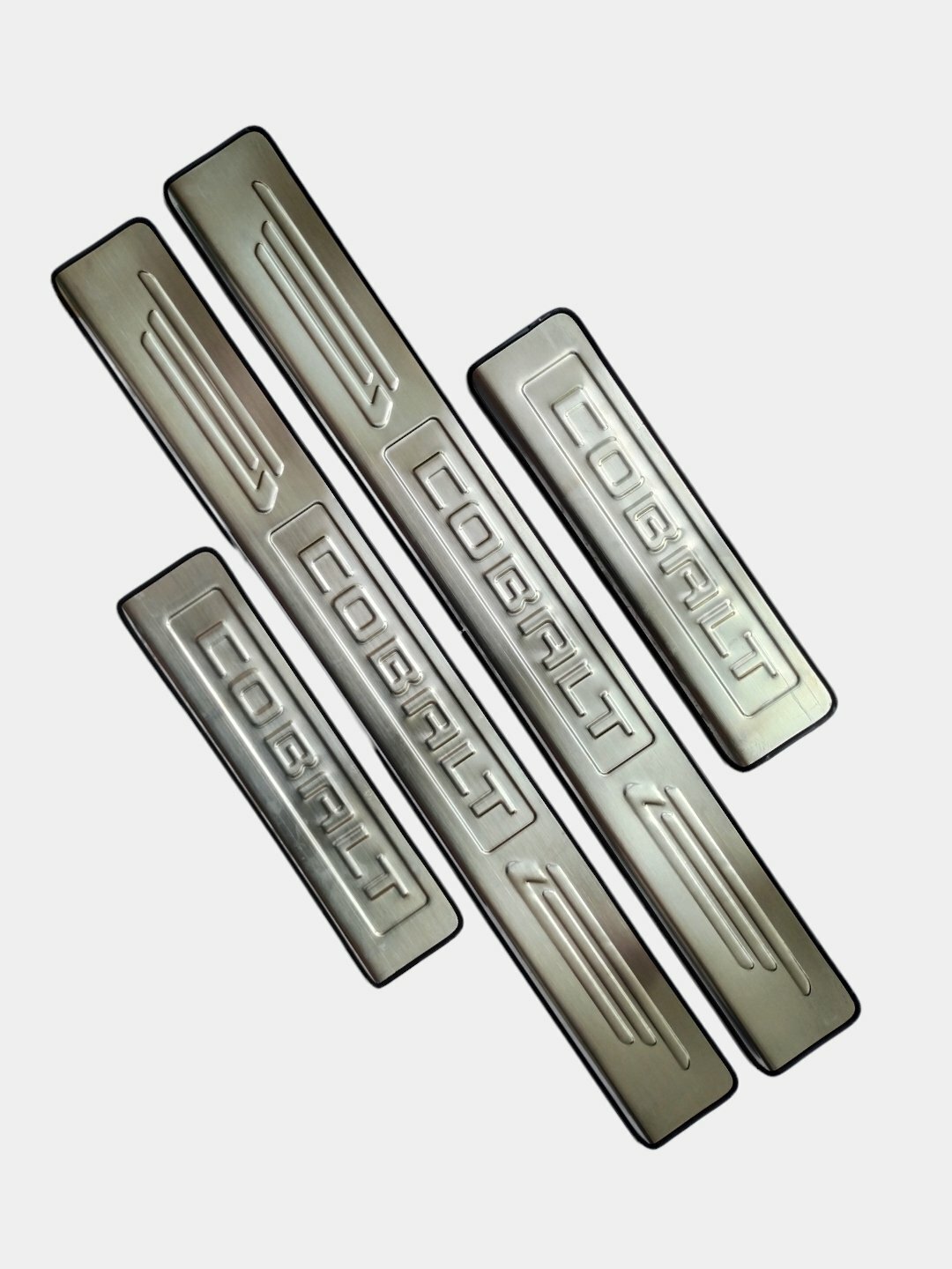 Накладки на внутренние пороги для Chevrolet/Ravon Cobalt, комплект 4 шт — фото 1