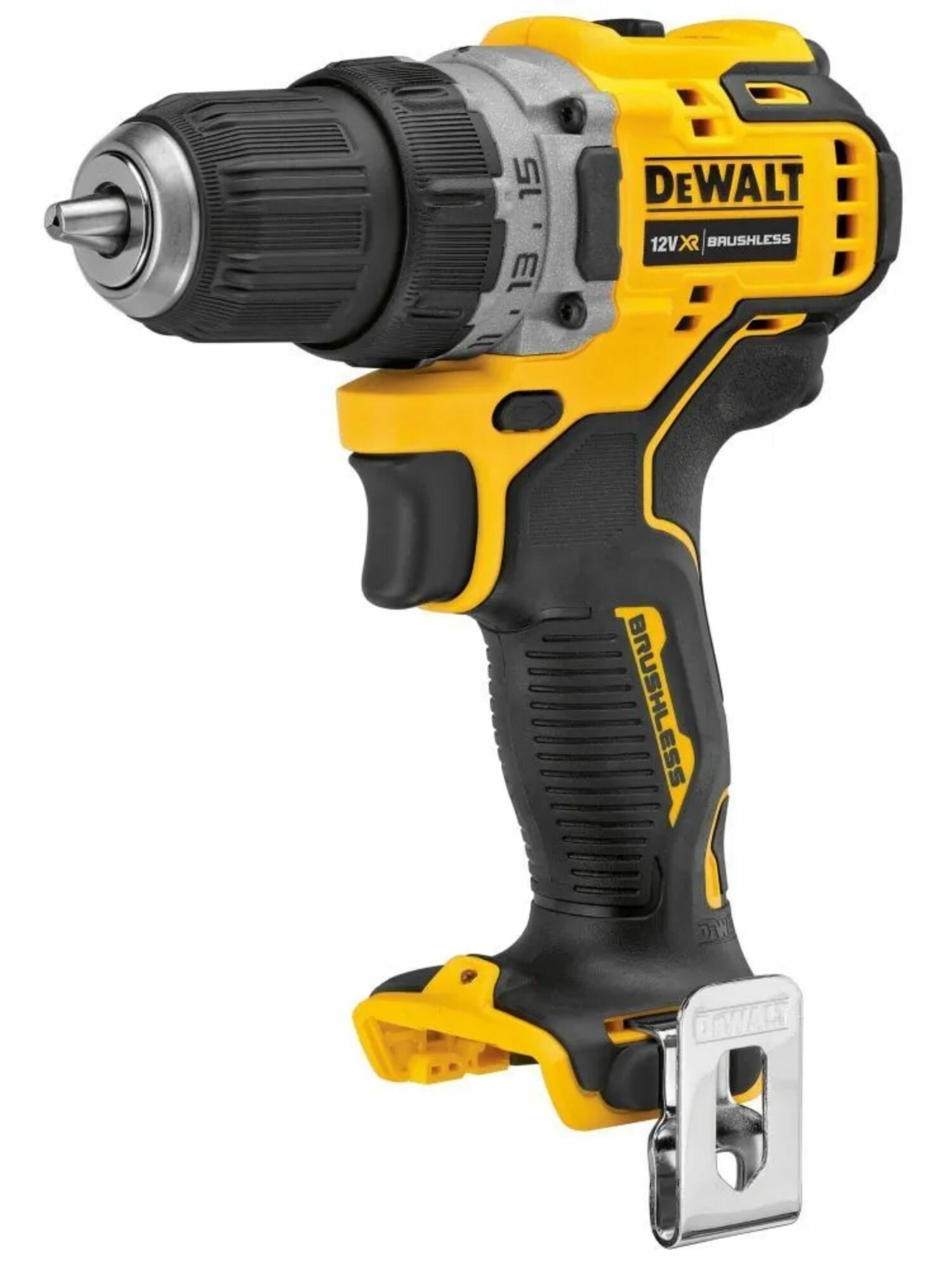 Дрель-шуруповерт аккумуляторная DeWALT DCD701D2 (бесщет, 12В, 2 акк. 2А*ч, з/у)