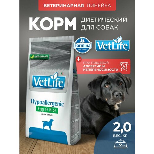 ВЕТ лайф ДОГ гипо яйцо С рисом 2 кг