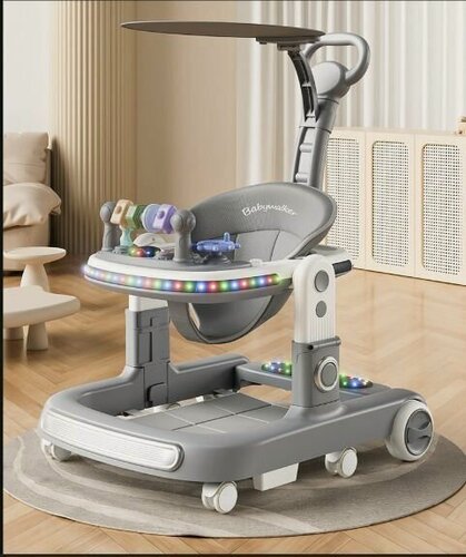 Изображение товара Ходунки детские музыкальные , с игровой панелью и световыми эффектами, 6 силиконовых колес,