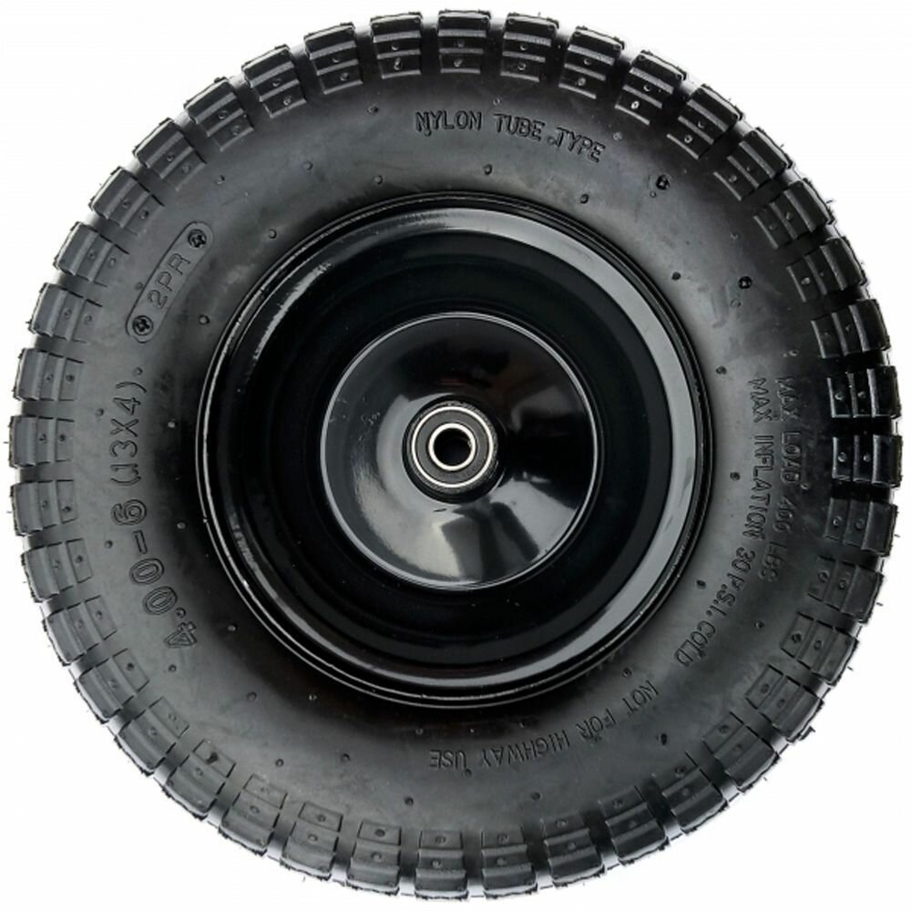 Колесо PR6508 размер 16*65-8 25/95мм диск сварной черный