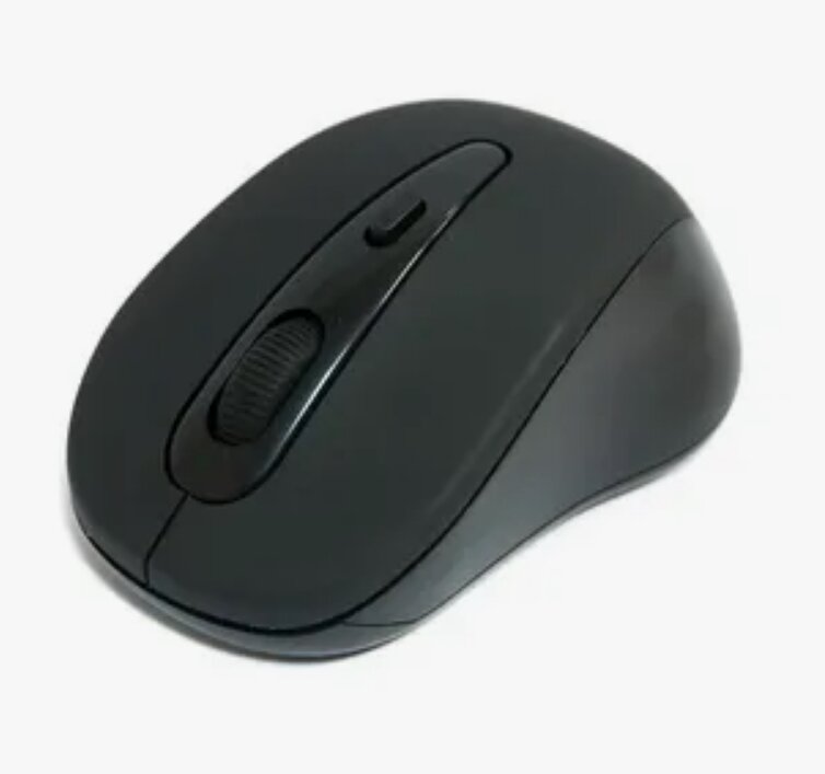 Мышь беспроводная Mix эргономичная 1600dpi радиоканал 2.4Ghz черная — фото 1
