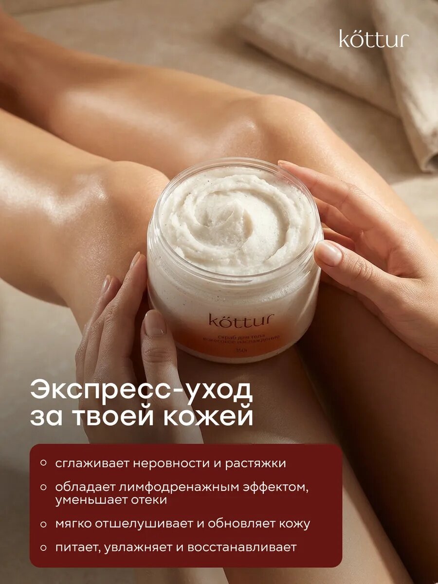 Подарочный набор антицеллюлитных скрабов для тела, набор на 8 марта, Kottur — фото 1