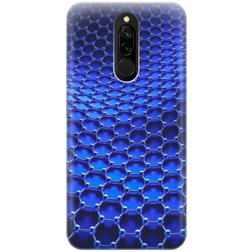 фото Ультратонкий силиконовый чехол-накладка для xiaomi redmi 8 с принтом "молекулярная цепь" gosso