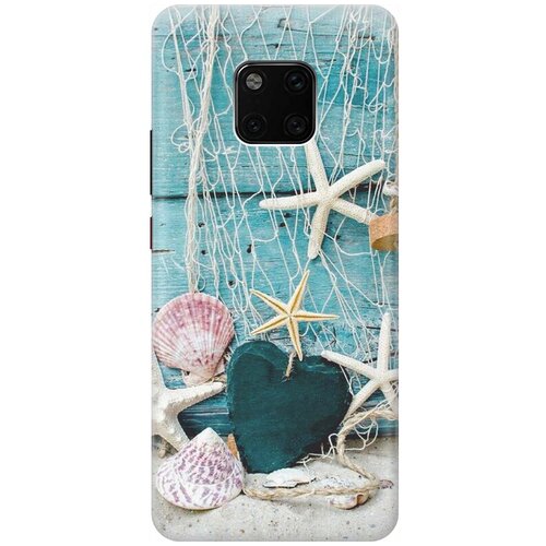 фото Gosso ультратонкий силиконовый чехол-накладка для huawei mate 20 pro с принтом "морские звезды"