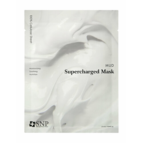 Mud Supercharged Mask Маска тканевая для лица сужающая поры с экстрактом гамамелиса, 25 мл