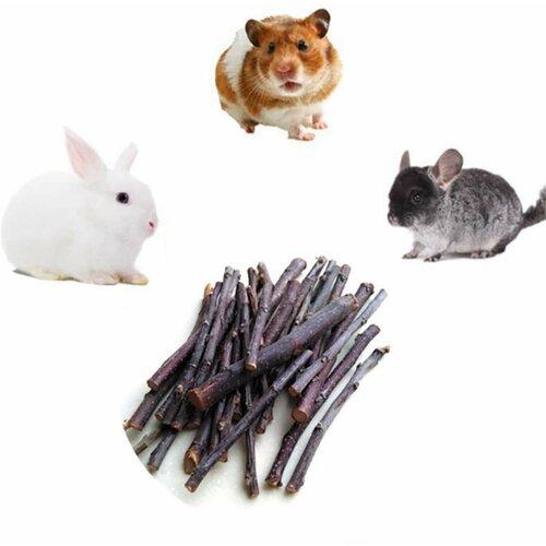 Лакомство для грызунов(Ветки плодовых-сочных деревьев MIX), полезное для зубов домашних питомцев.