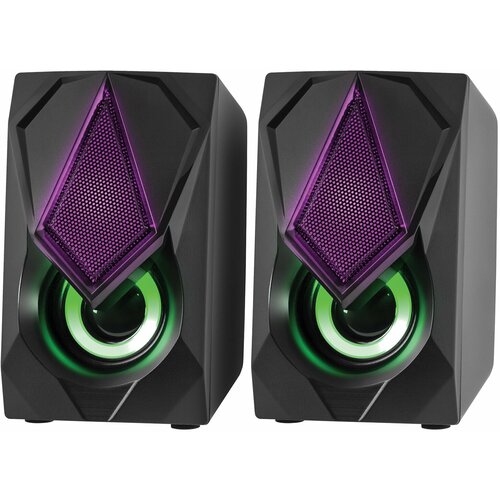 Колонки компьютерные DEFENDER SOLAR 1 20 6 Вт пластик чёрные 65401 119100₽