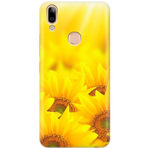 фото Re:pa накладка transparent для vivo y85 / v9 с принтом "подсолнухи"