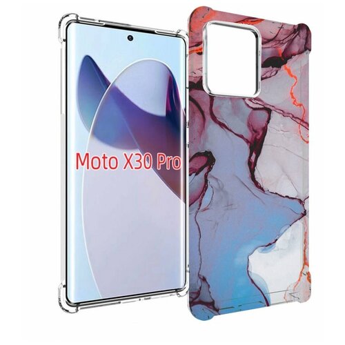 Чехол MyPads мраморный рисунок для Motorola Moto X30 Pro задняя-панель-накладка-бампер