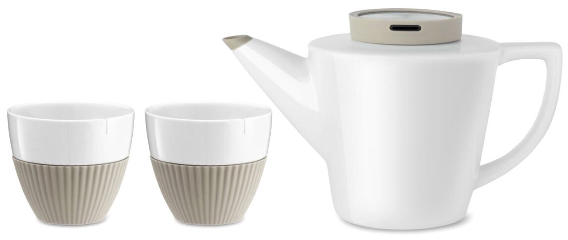 VIVA Scandinavia Infusion™ Чайный набор 3 предмета, фарфор, хаки