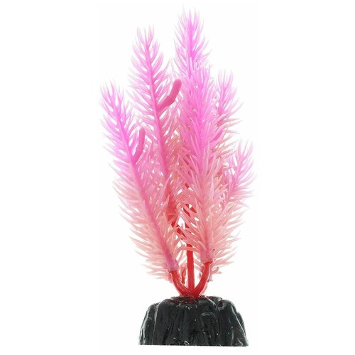 Растение для аквариума пластиковое, светящееся в темноте, BARBUS, Plant 058 (10 см)