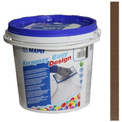 Затирка Mapei Kerapoxy Easy Design №143 терракотовая 3 кг эпоксидная затирка kerapoxy easy design mapei 143 терракота 3 кг