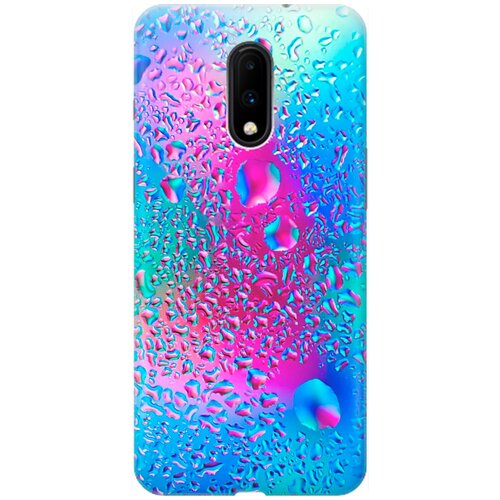 фото Re:pa накладка transparent для oneplus 7 с принтом "капли на стекле"
