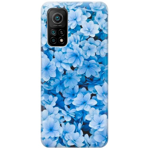 RE: PA Накладка Transparent для Xiaomi Mi 10T / Mi 10T Pro с принтом Голубые цветочки