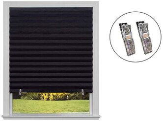 Самоклеящиеся шторы-плиссе Skandi, размер 60х180см, цвет черный (105046)