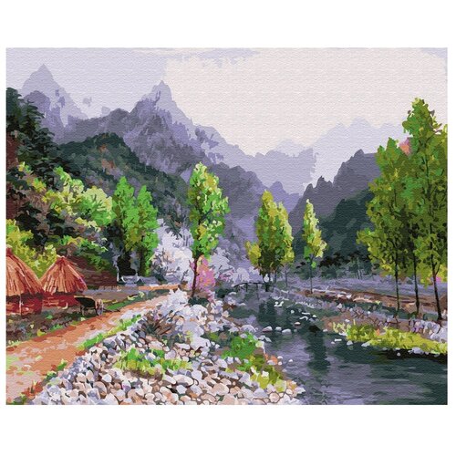 Molly Картина по номерам СунгЛи. Весна в горах (KH0621)50x40см