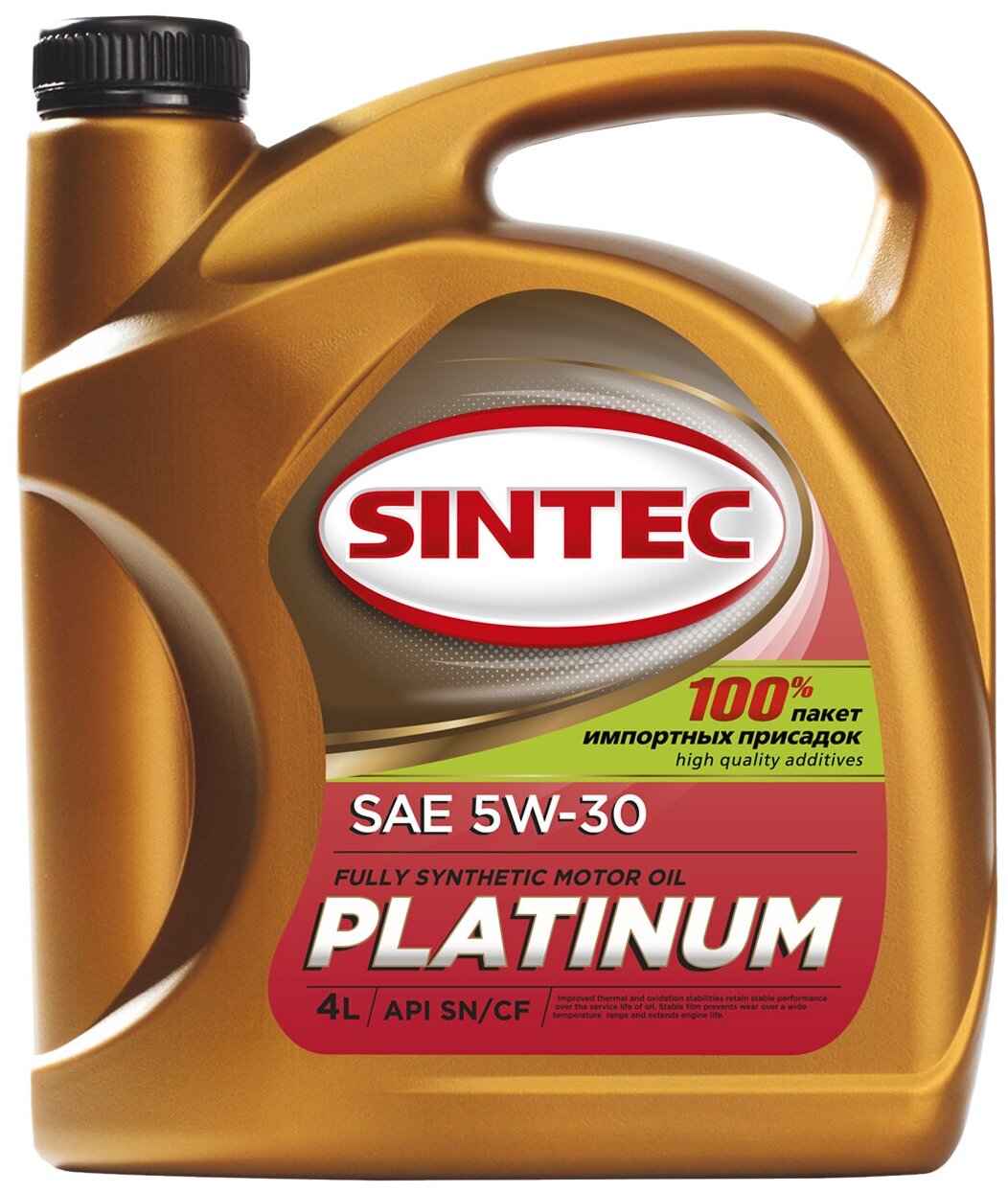 Синтетическое моторное масло SINTEC PLATINUM 5W-30 Sn/Cf