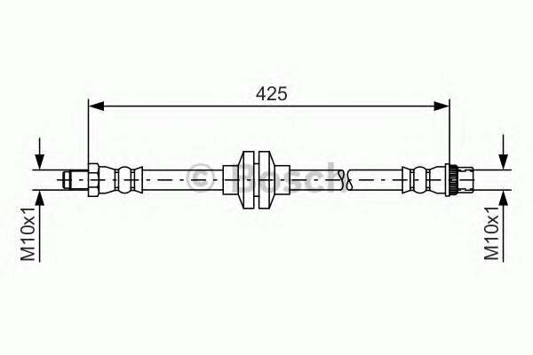 Передние тормозной шланг Bosch 1987481567