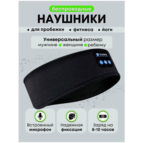 Наушники беспроводные Bluetooth наушник айфон андроид Для сна фитнеса медитации пробежек Блютуз повязка Маска для глаз 88600₽