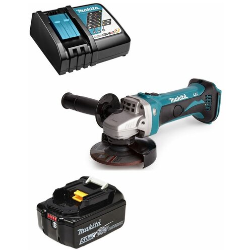 Шлифмашина угловая аккумуляторная 18В LXT 115мм Li-Ion 1x5Ач Makita DGA452RT 2070000₽
