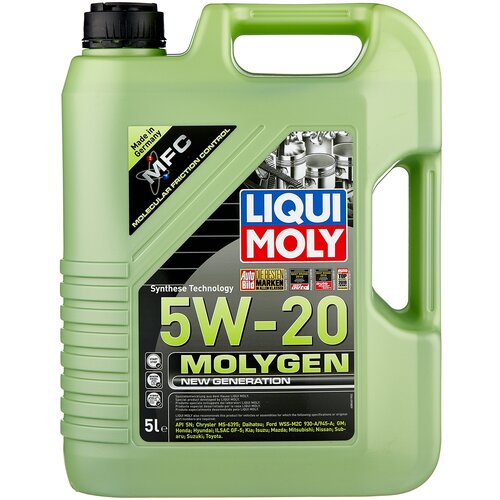 фото Полусинтетическое моторное масло liqui moly molygen new generation 5w-20 5 л