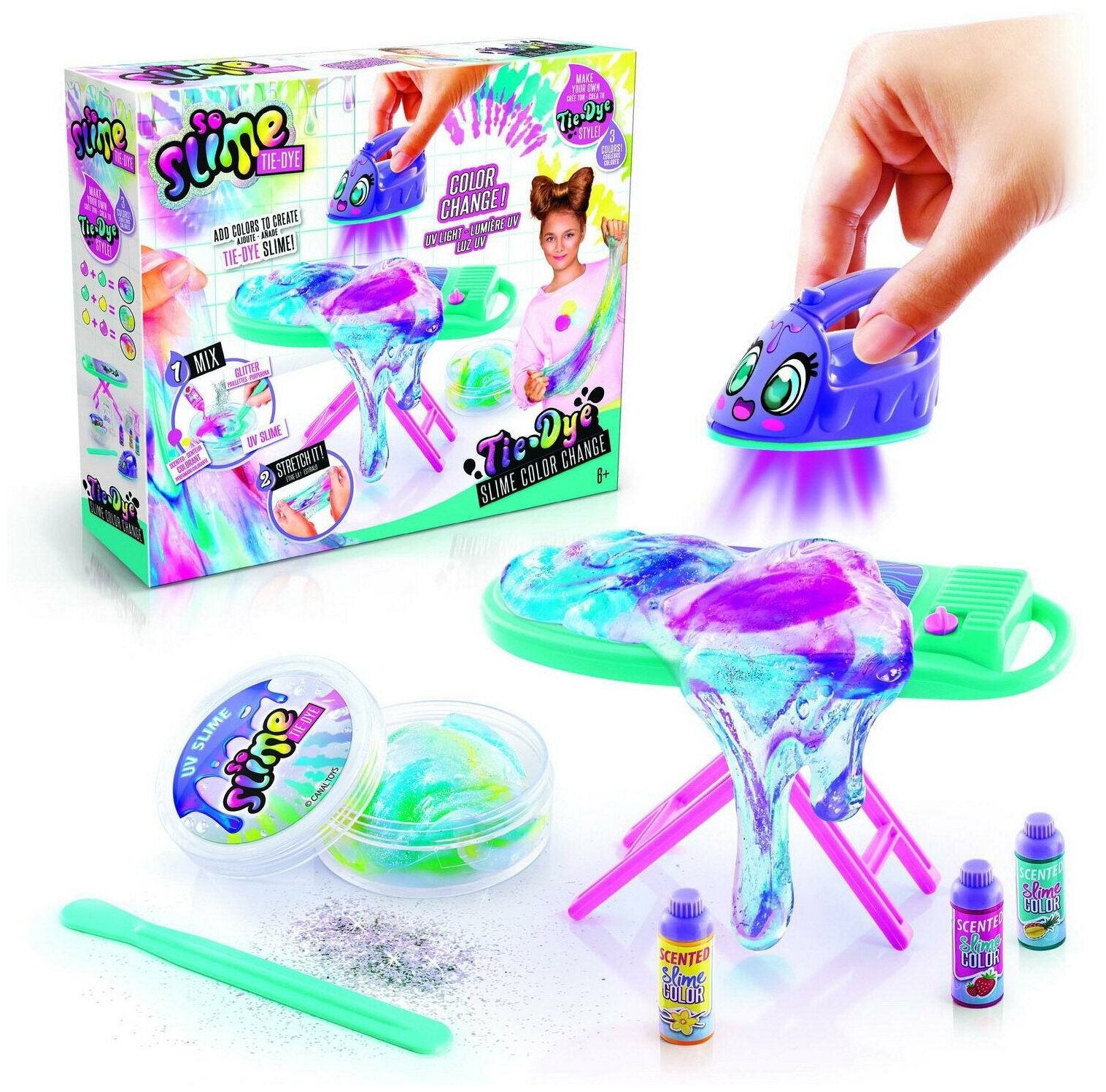 Набор для экспериментов Canal Toys SO SLIME DIY серии "Tie-Dye" Гладильный набор