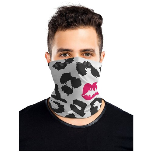 фото Универсальный бафф маска "поцелуй леопарда" 2шт joyarty