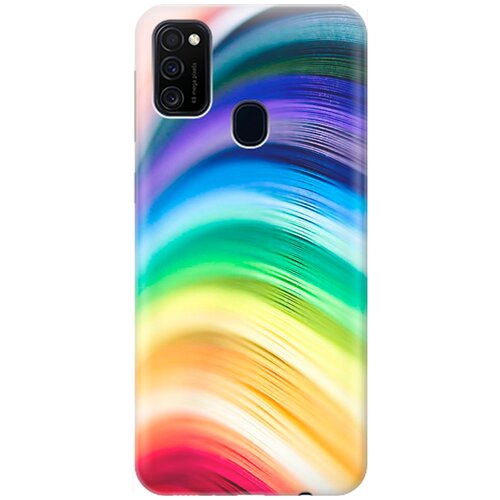 фото Re:pa накладка transparent для samsung galaxy m21 / m30s с принтом "разноцветные нити"