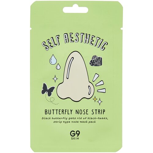 G9SKIN Self aesthetic Butterfly Nose Strip очищающая полоска для носа, 5 г, 20 мл маска для лица beauty shine кислородная очищающая маска для лица