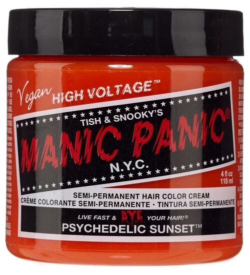 Manic Panic Краситель прямого действия High Voltage, psychedelic sunset, 118 мл, 155 г