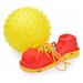 Развивающая игрушка Knopa набор №1 Мяч и ботинок (87023/87028), зеленый/желтый
