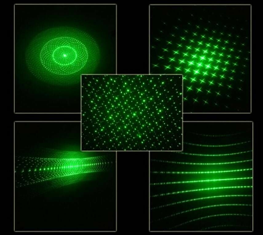 Мощная лазерная указка, Поджигает спичку, зелёный лазер с насадкой звёздное небо - фотография № 3
