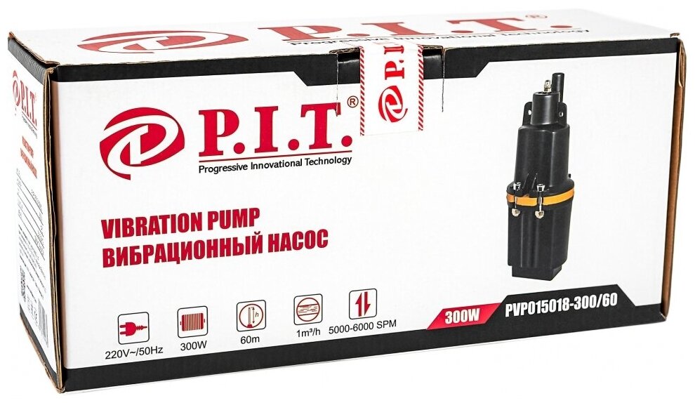 Колодезный насос P.I.T. PVP015018-300/60 (300 Вт) - фотография № 6