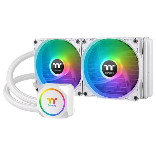 Система водяного охлаждения для процессора Thermaltake TH240 ARGB Sync Snow Edition, белый/ARGB cpu heatsink cooler fans cooling am3 radiator for intel lga 1150 1155 1156 775 1366 amd am2 am2 am3 am4 3 pin rgb cpu cooler