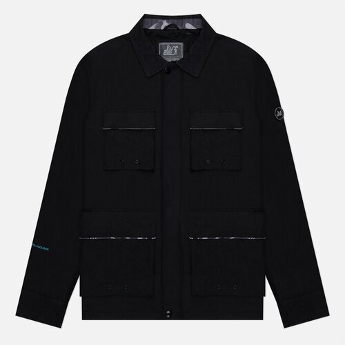 Мужская куртка ветровка Peaceful Hooligan Mountbatten Overshirt чёрный, Размер XXXL