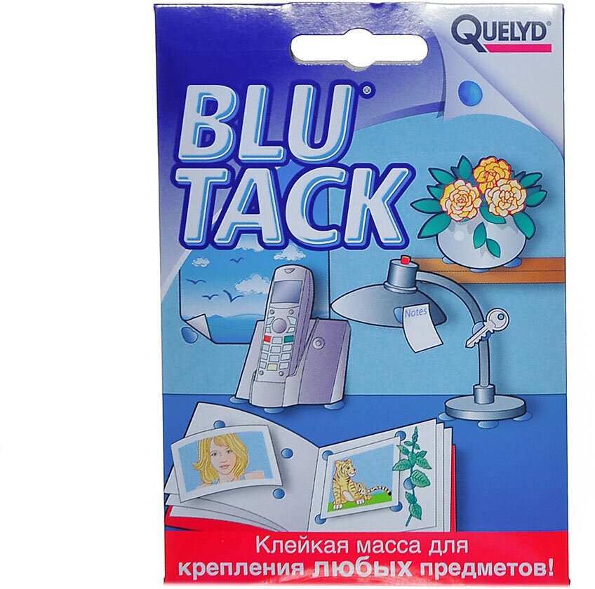 Клей Quelyd, универсальный, однокомпонентный, 50 г, 30813266, Blu Tack