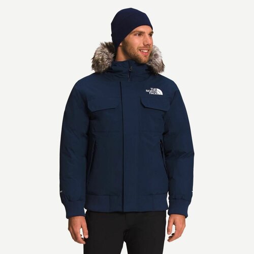 Пуховик The North Face, размер XL (52-54), синий